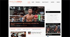 Desktop Screenshot of muaythaipros.com