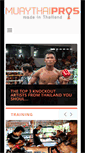 Mobile Screenshot of muaythaipros.com